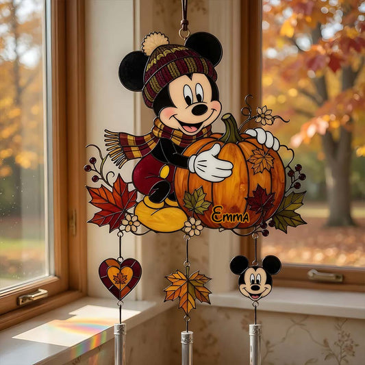 Magical Season - Personalized Mouse Wind Chime With Charm