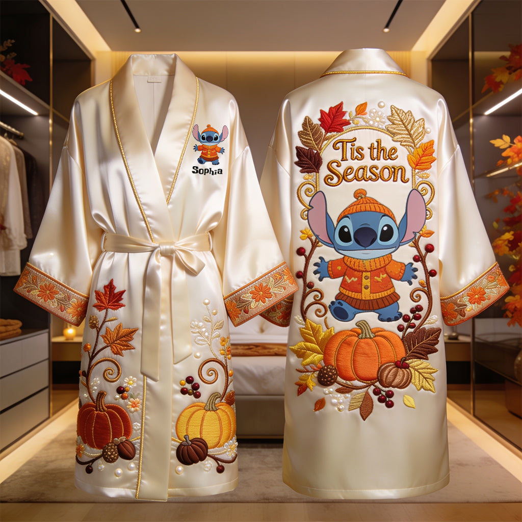 Til The Season - Personalized Ohana Satin Robe