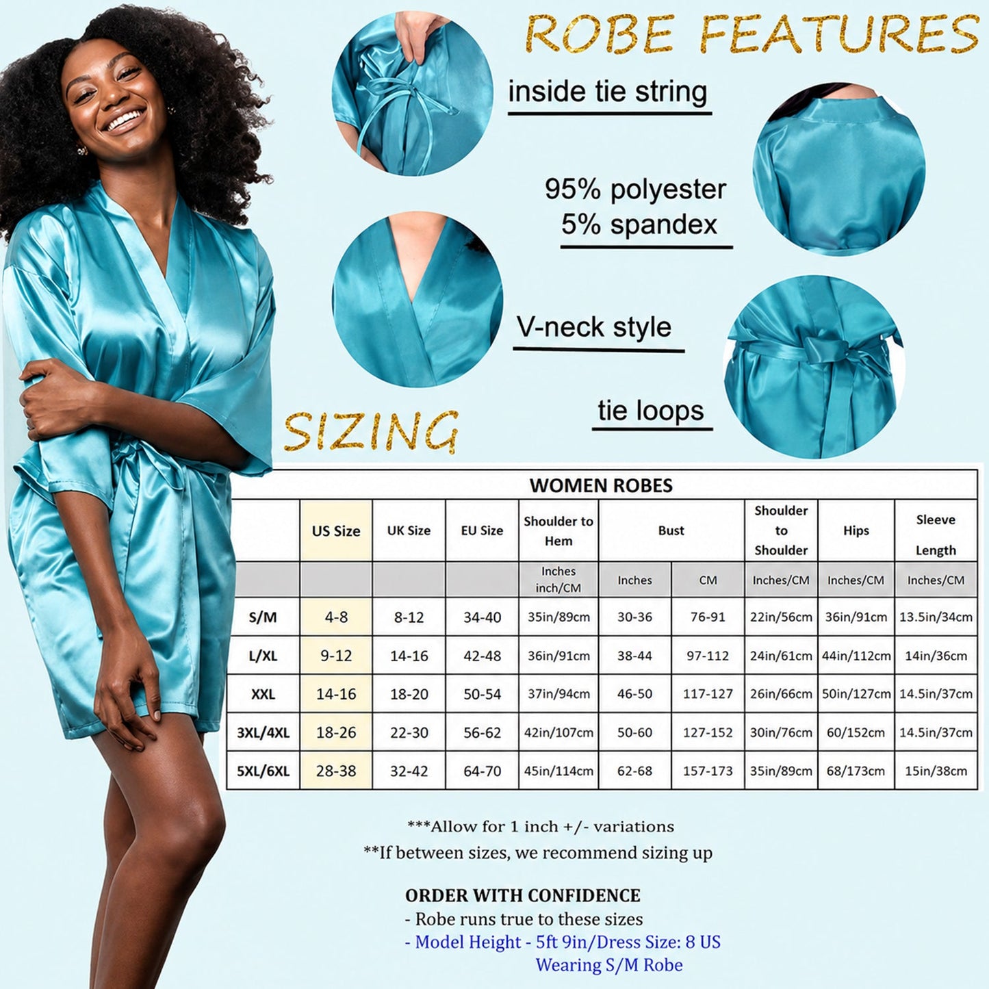 Til The Season - Personalized Ohana Satin Robe