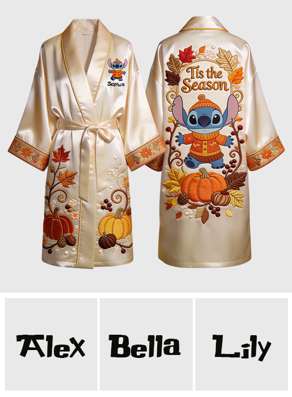 Til The Season - Personalized Ohana Satin Robe