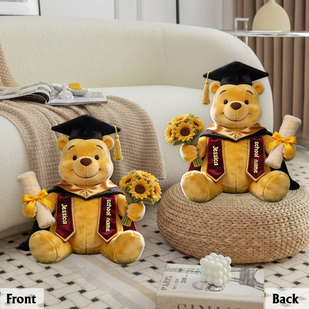 Graduation Time - Personalized Graduation Premium Faux Fur Pillow