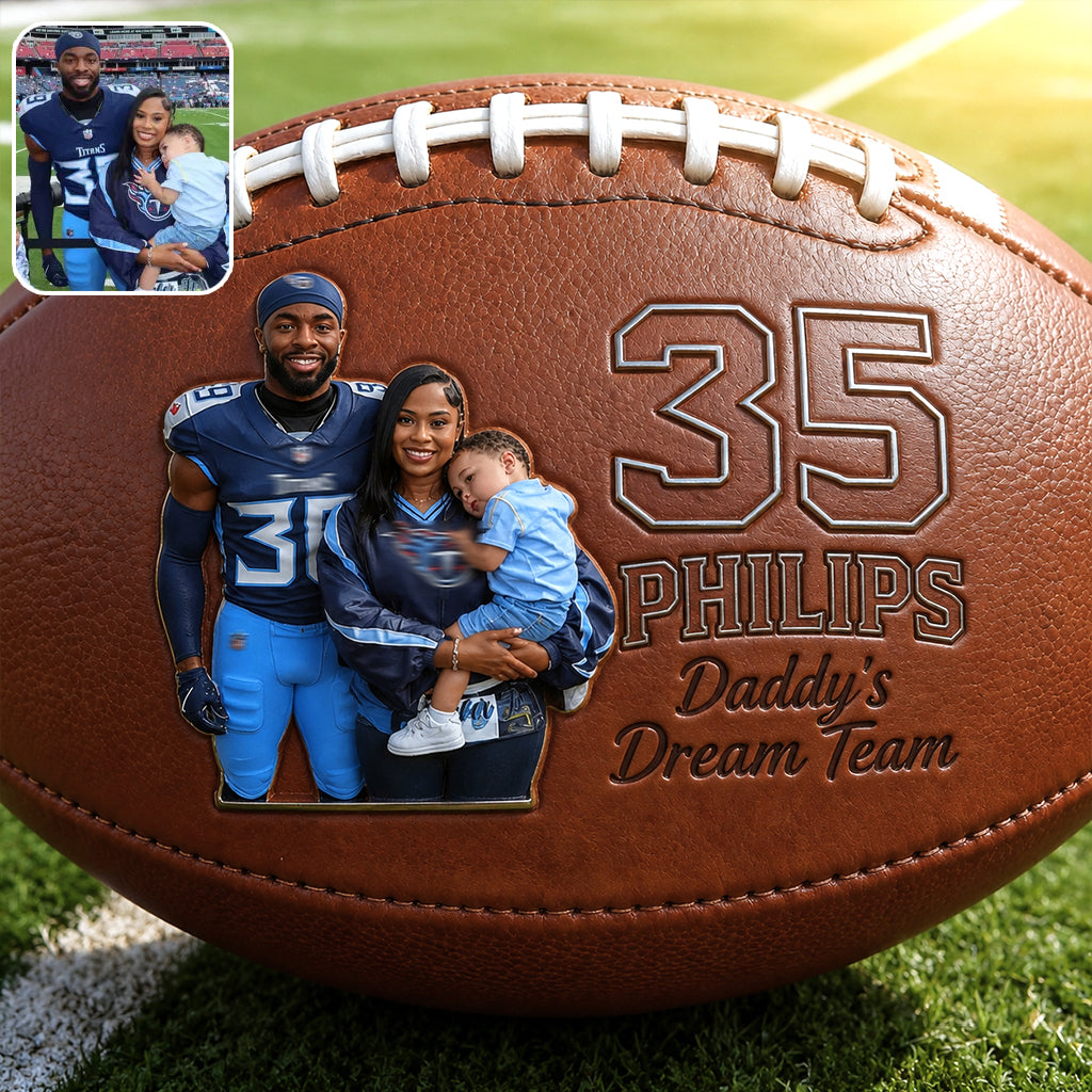 Football Dad - Personalized Father Multi-Sport Ball