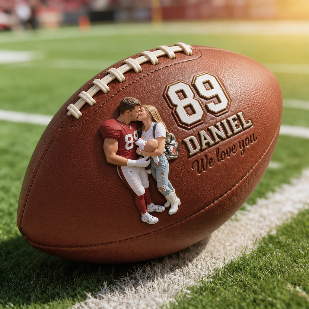 Football Dad - Personalized Father Multi-Sport Ball