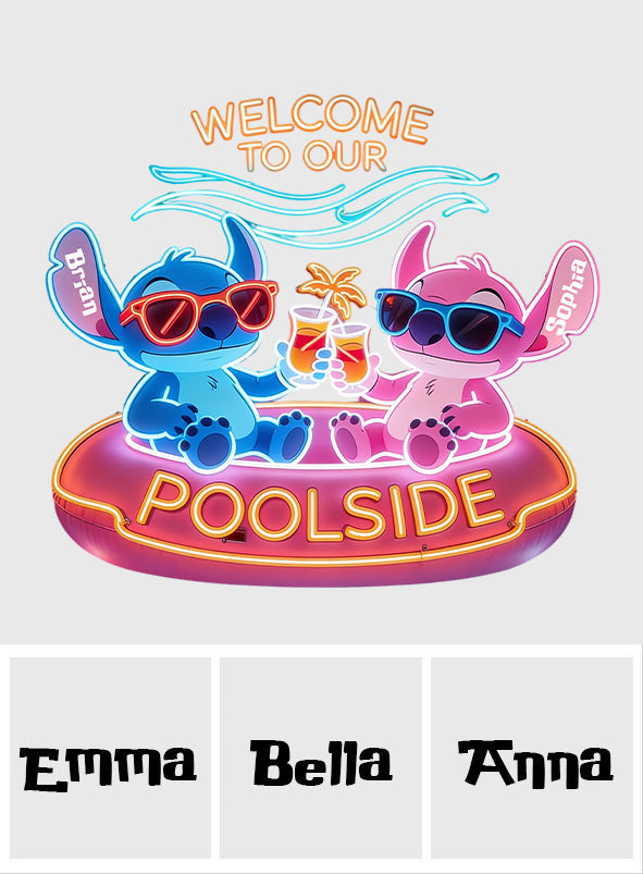Welcome To Our Pool Ohana - Personalized Ohana Neon LED Light Sign