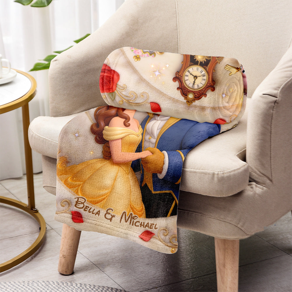 Tale As Old As Time - Personalized Beauty And The Beast Blanket