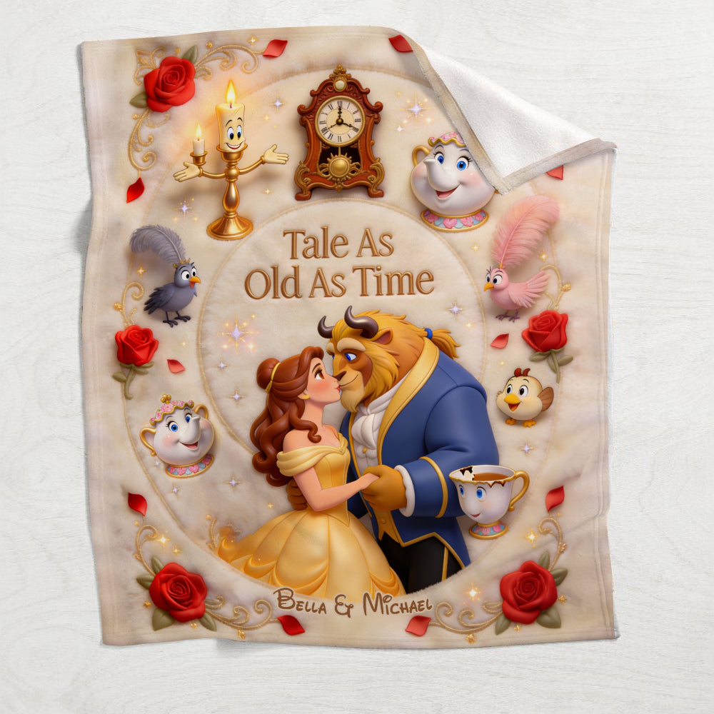 Tale As Old As Time - Personalized Beauty And The Beast Blanket