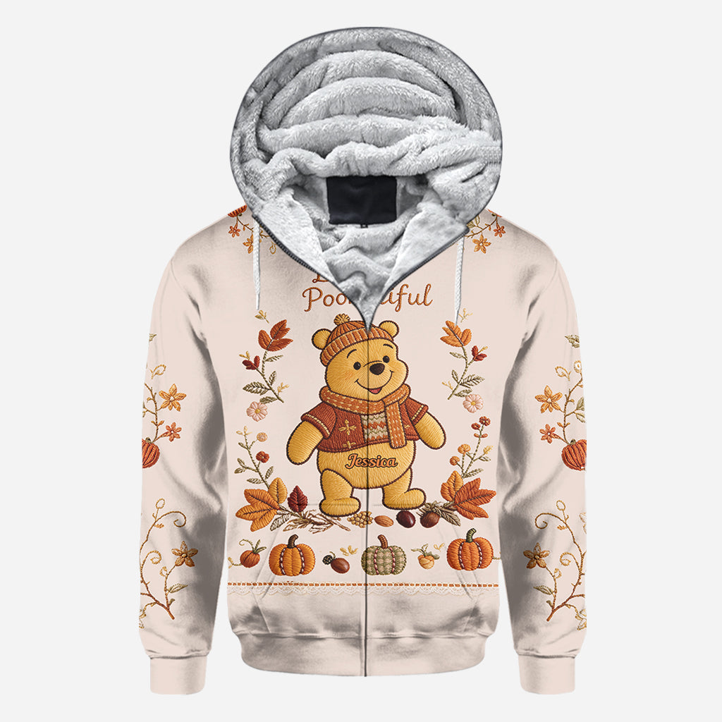 Honey Bear Autumn Vibes - Personalized Yellow Bear All Over Shirt