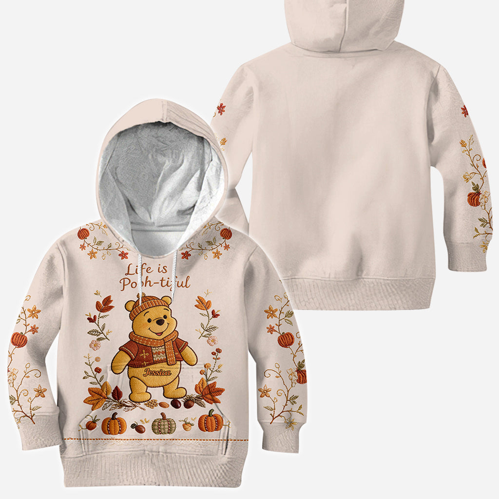 Honey Bear Autumn Vibes - Personalized Yellow Bear All Over Shirt