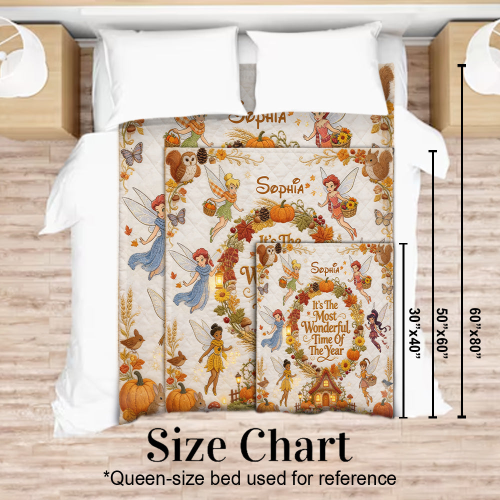 It's The Most Beautiful Time Of The Year - Personalized Flying Fairy Blanket