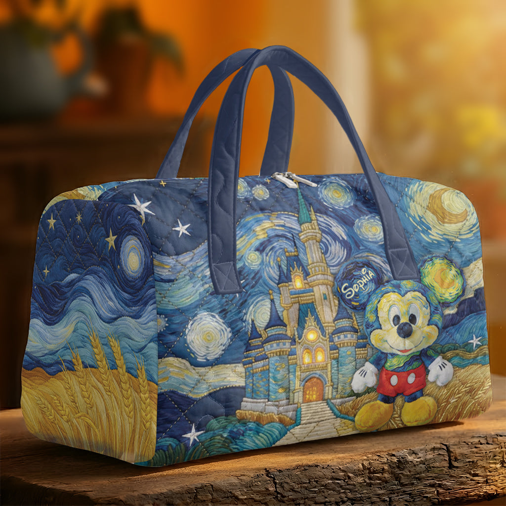 Magic Trip - Personalized Mouse Quilt Duffle Bag & Plush Charm