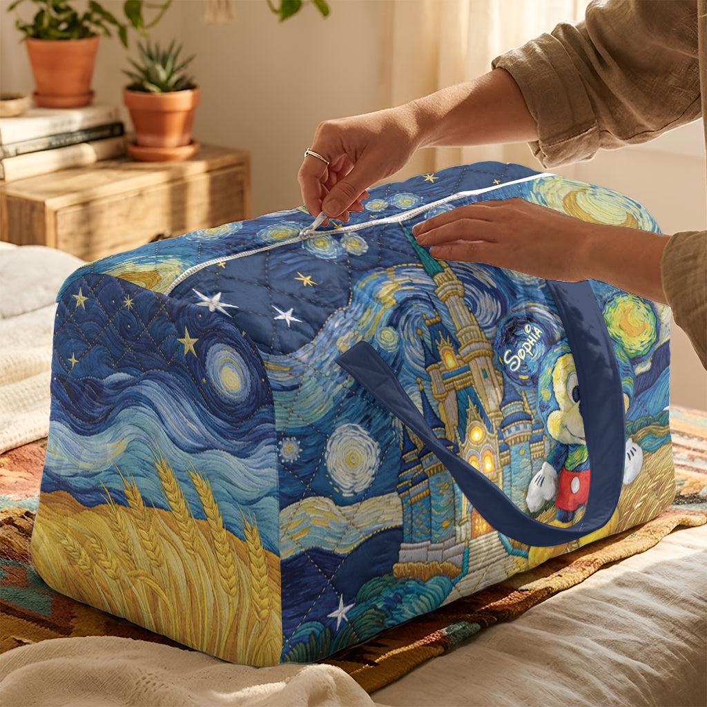 Magic Trip - Personalized Mouse Quilt Duffle Bag & Plush Charm