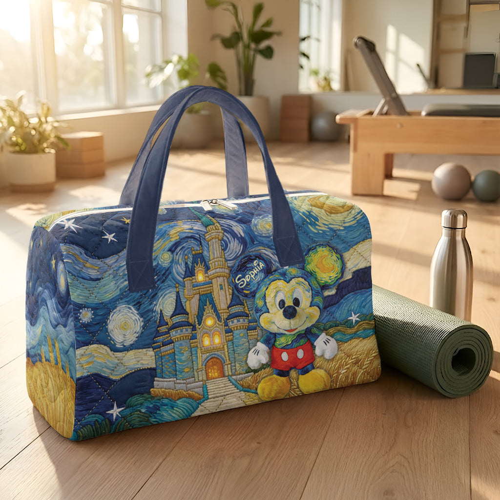 Magic Trip - Personalized Mouse Quilt Duffle Bag & Plush Charm