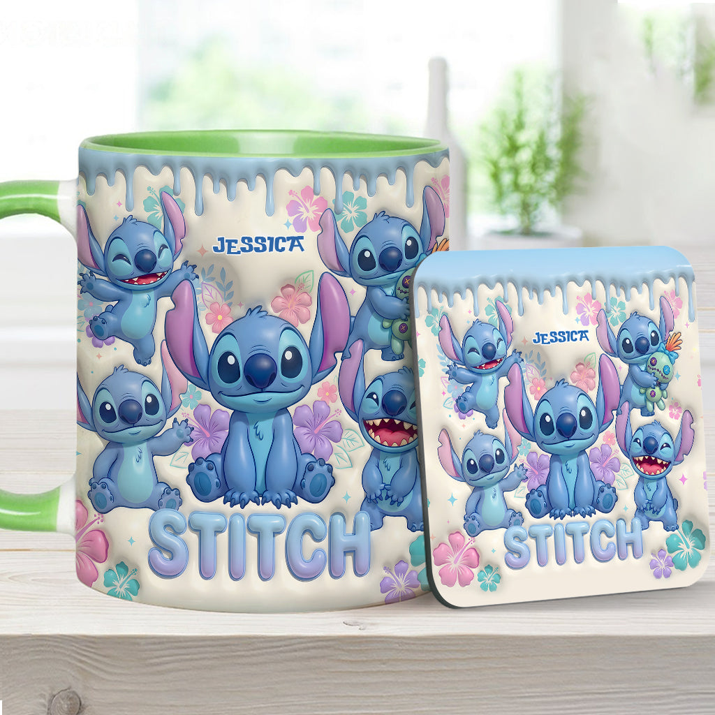Blue Ailen - Personalized Ohana Accent Mug & Coaster