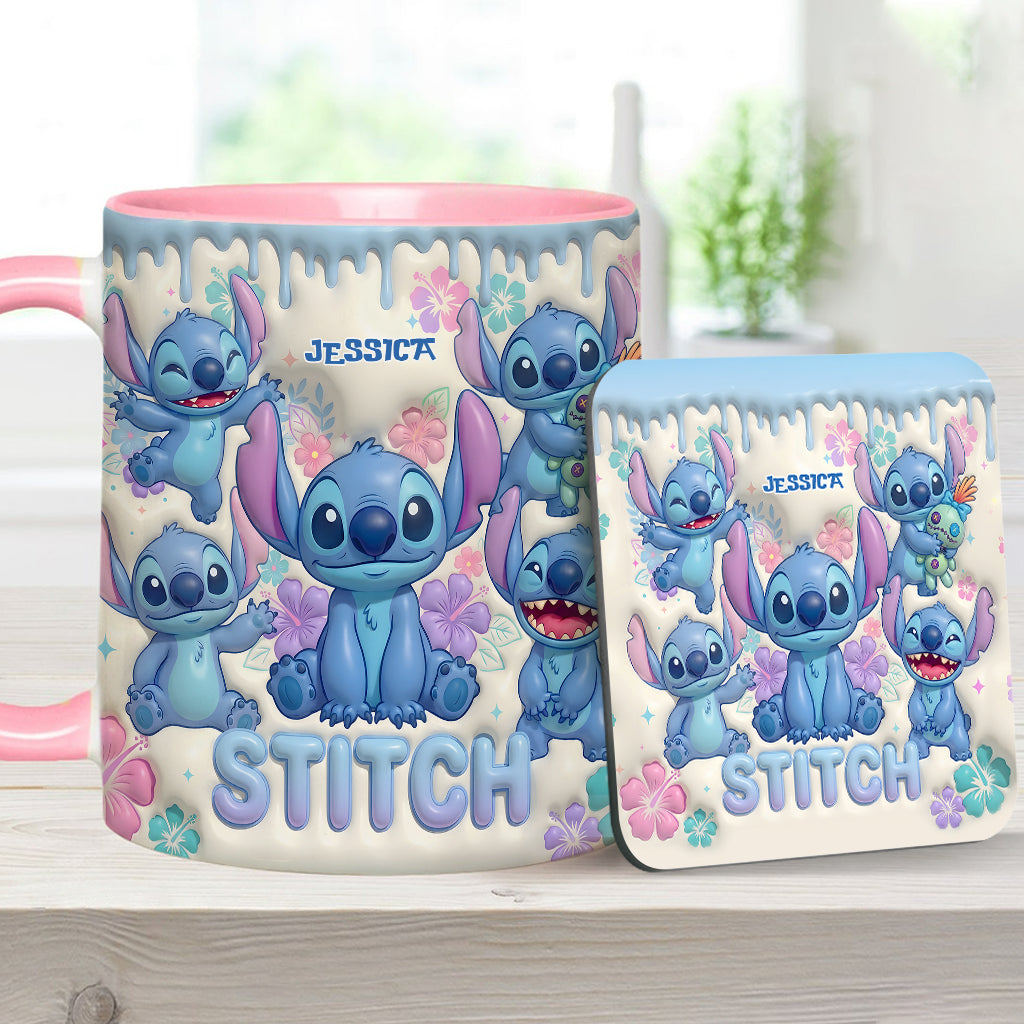 Blue Ailen - Personalized Ohana Accent Mug & Coaster