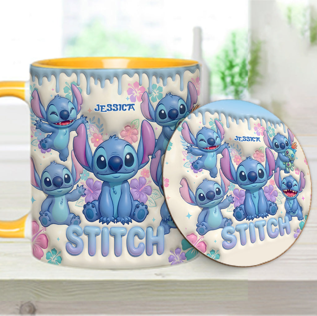 Blue Ailen - Personalized Ohana Accent Mug & Coaster