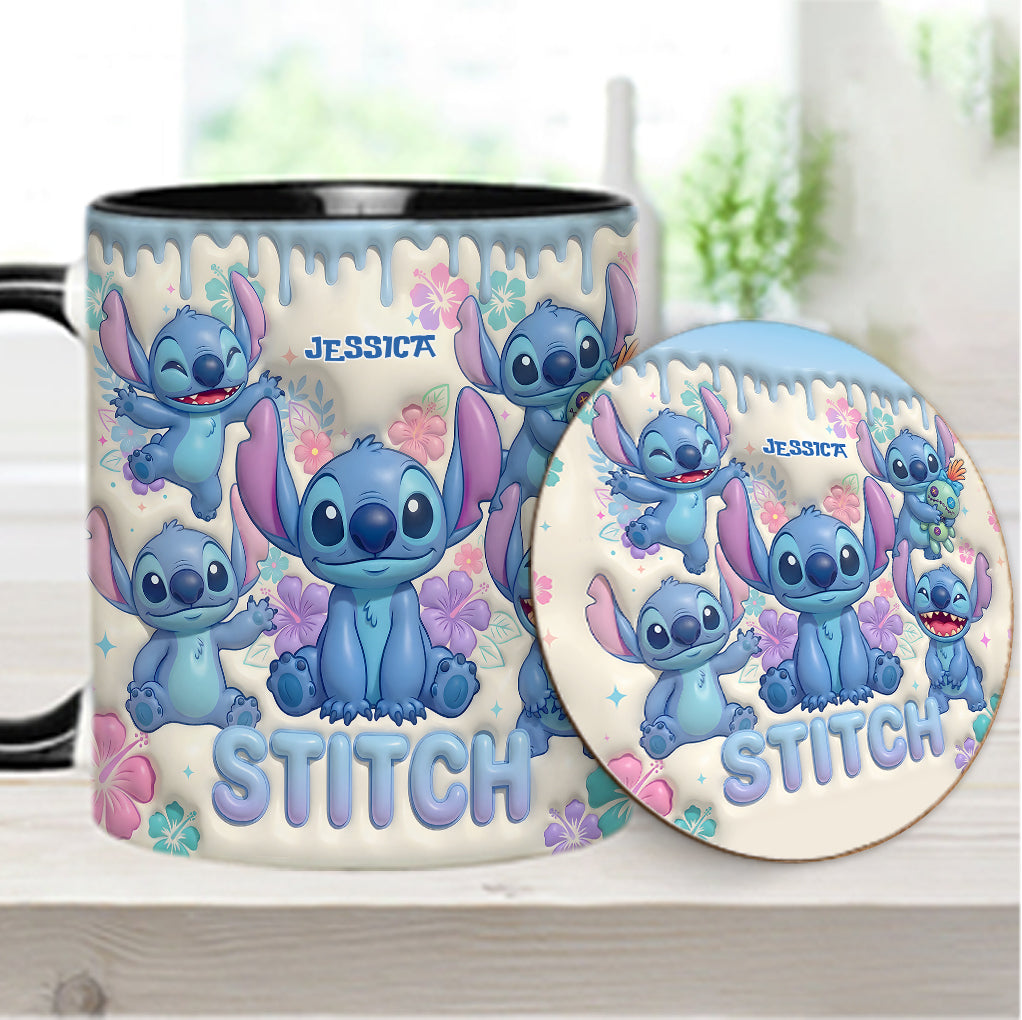 Blue Ailen - Personalized Ohana Accent Mug & Coaster