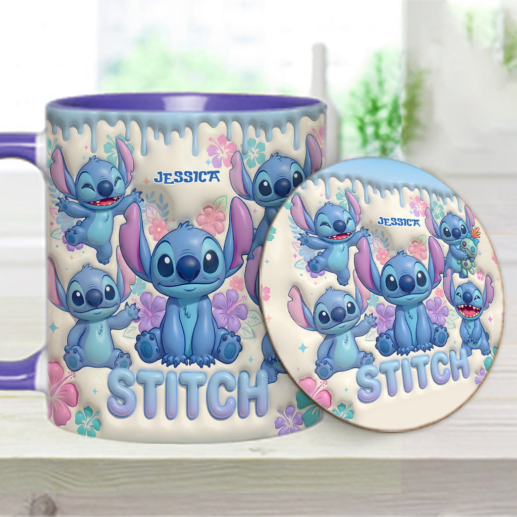 Blue Ailen - Personalized Ohana Accent Mug & Coaster