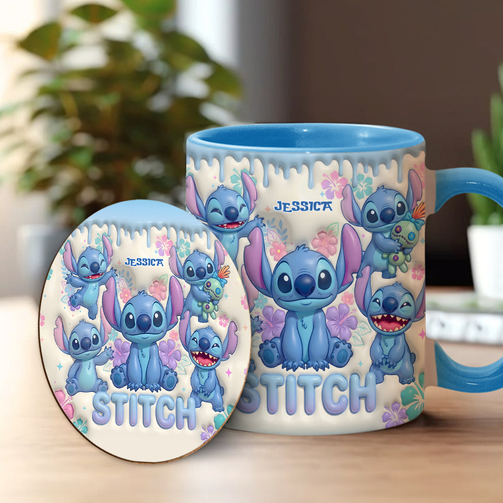 Blue Ailen - Personalized Ohana Accent Mug & Coaster