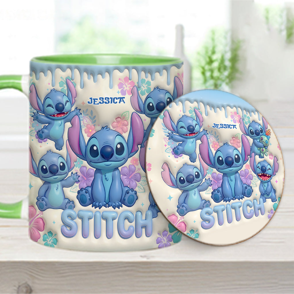 Blue Ailen - Personalized Ohana Accent Mug & Coaster