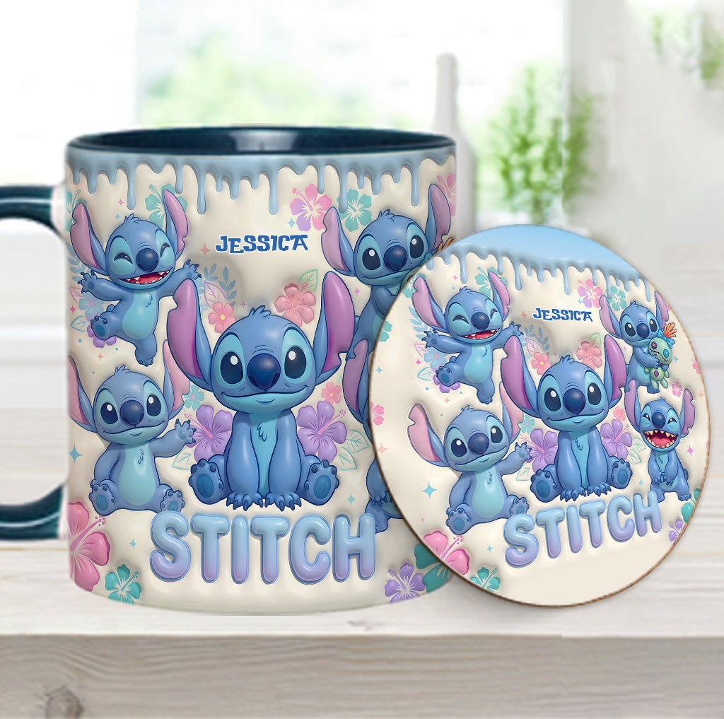 Blue Ailen - Personalized Ohana Accent Mug & Coaster