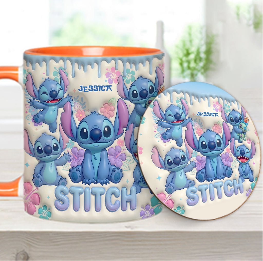 Blue Ailen - Personalized Ohana Accent Mug & Coaster