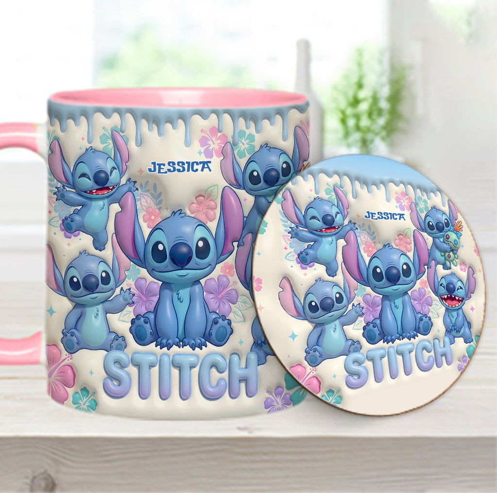 Blue Ailen - Personalized Ohana Accent Mug & Coaster