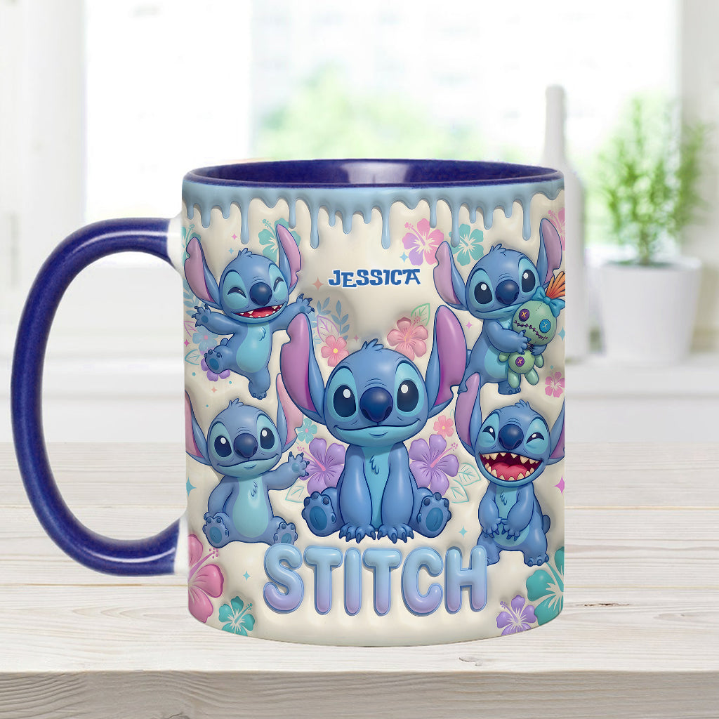 Blue Ailen - Personalized Ohana Accent Mug & Coaster