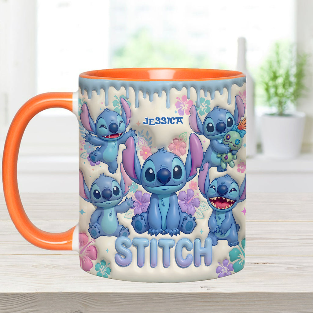 Blue Ailen - Personalized Ohana Accent Mug & Coaster