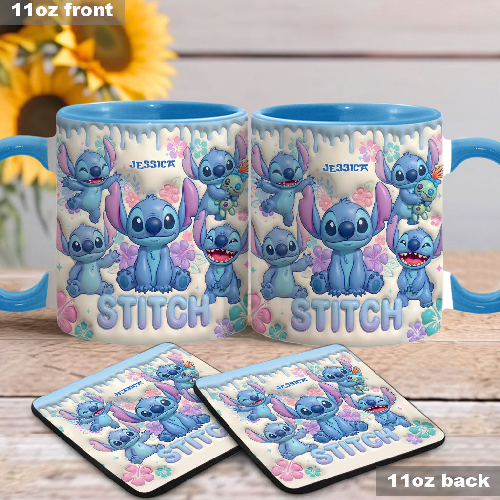 Blue Ailen - Personalized Ohana Accent Mug & Coaster