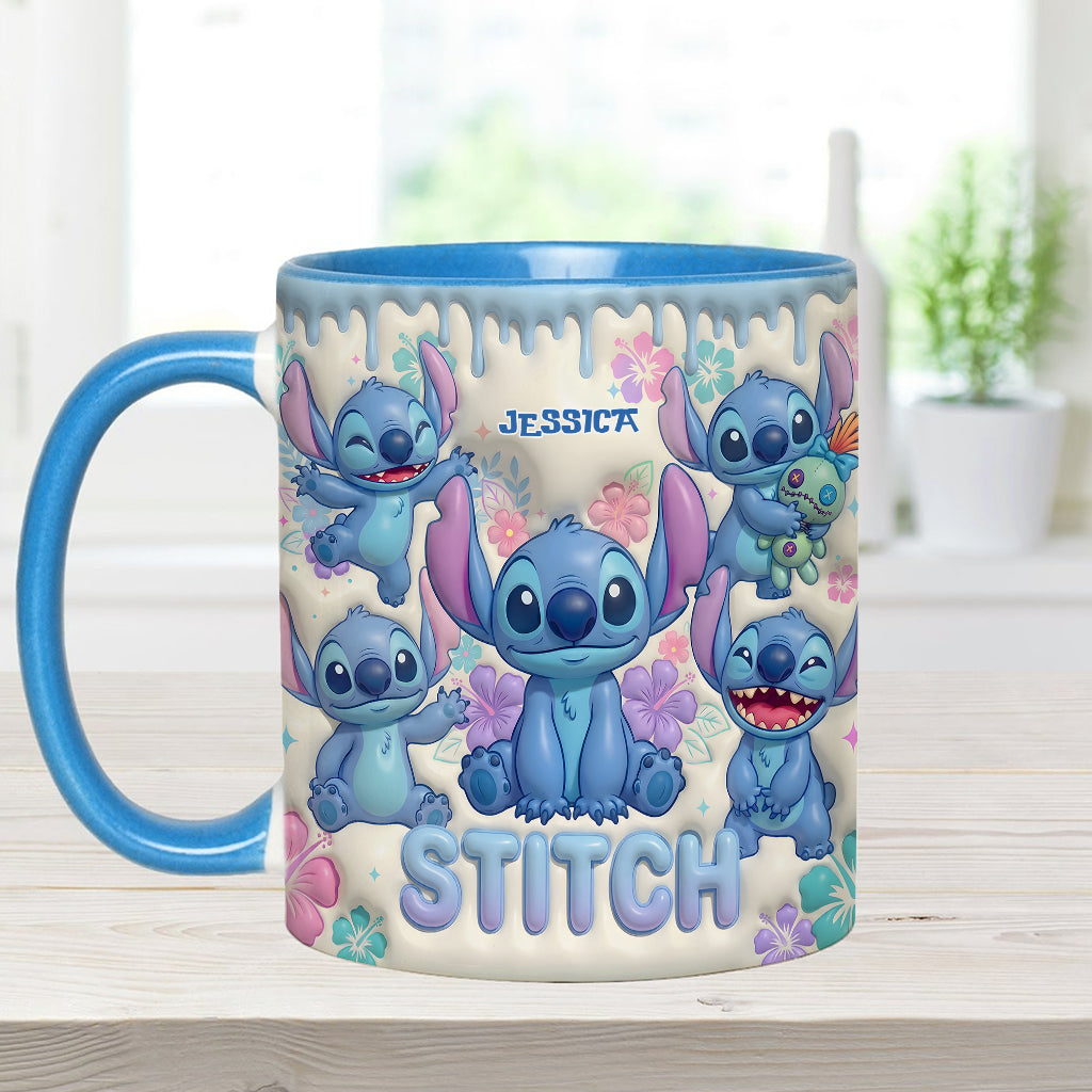 Blue Ailen - Personalized Ohana Accent Mug & Coaster