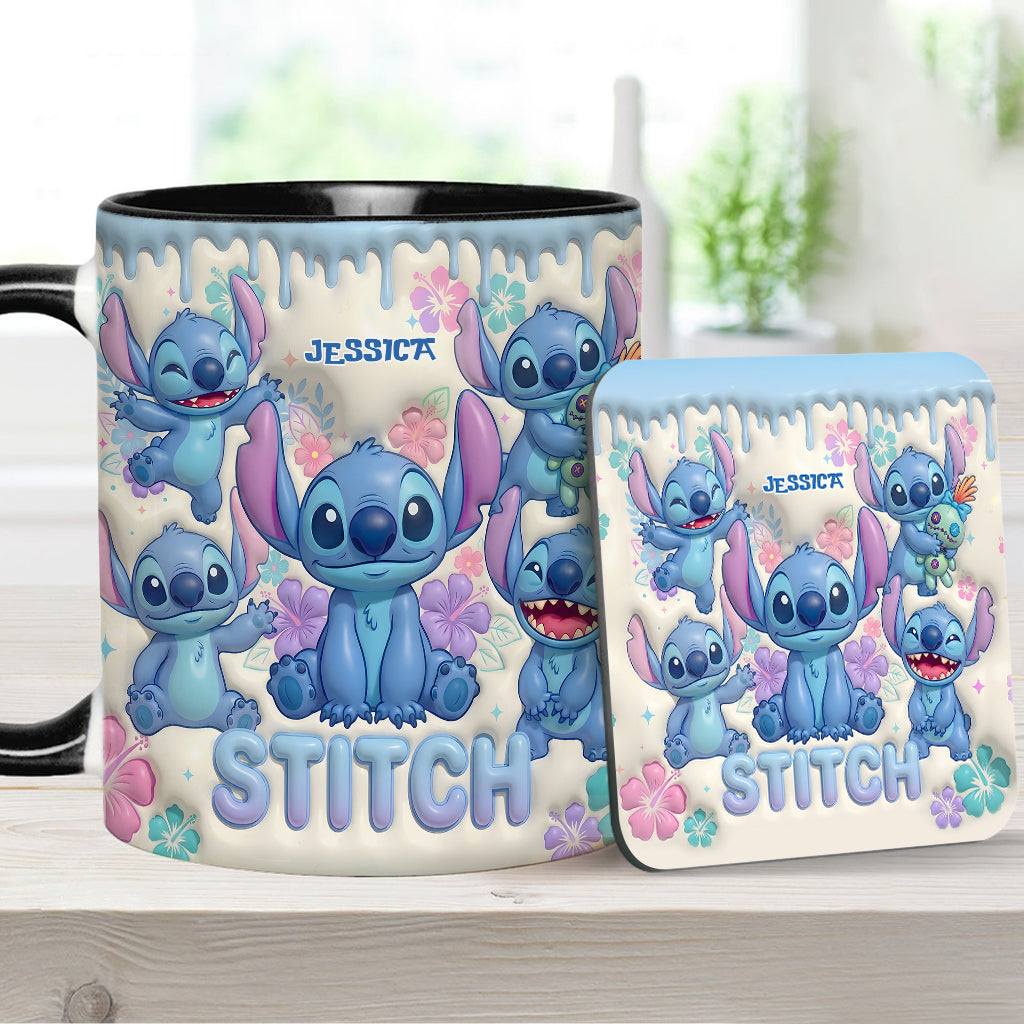Blue Ailen - Personalized Ohana Accent Mug & Coaster