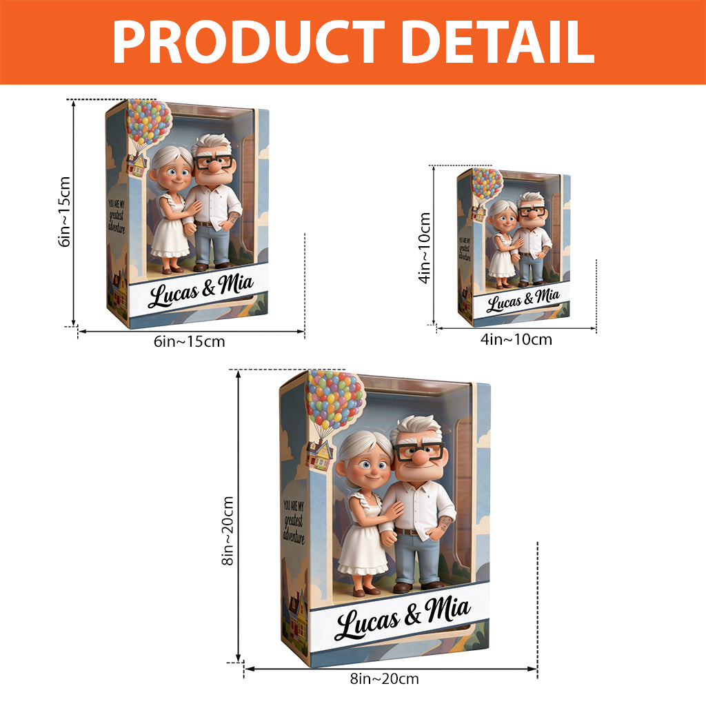 You Are My Greatest Adventure - Personalized Up Movie Couple Custom Shaped Acrylic Plaque