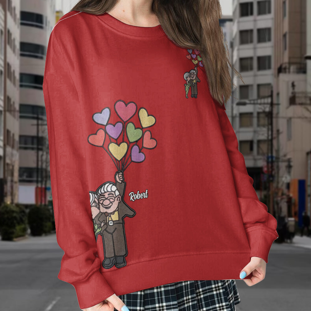 You're My Greatest Adventure - Personalized Couple Split Hem Sweatshirt