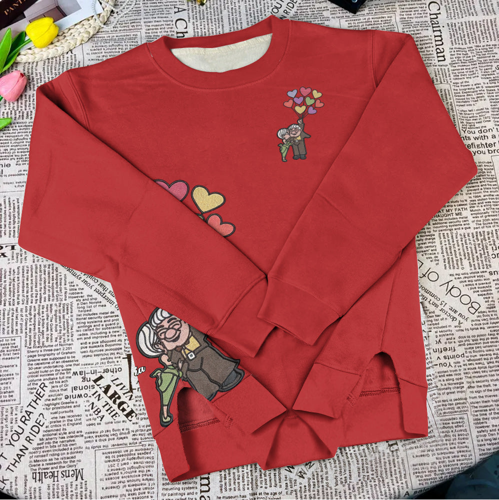 You're My Greatest Adventure - Personalized Couple Split Hem Sweatshirt