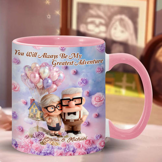 You Will Always Be My Greatest Adventure - Personalized Couple Accent Mug