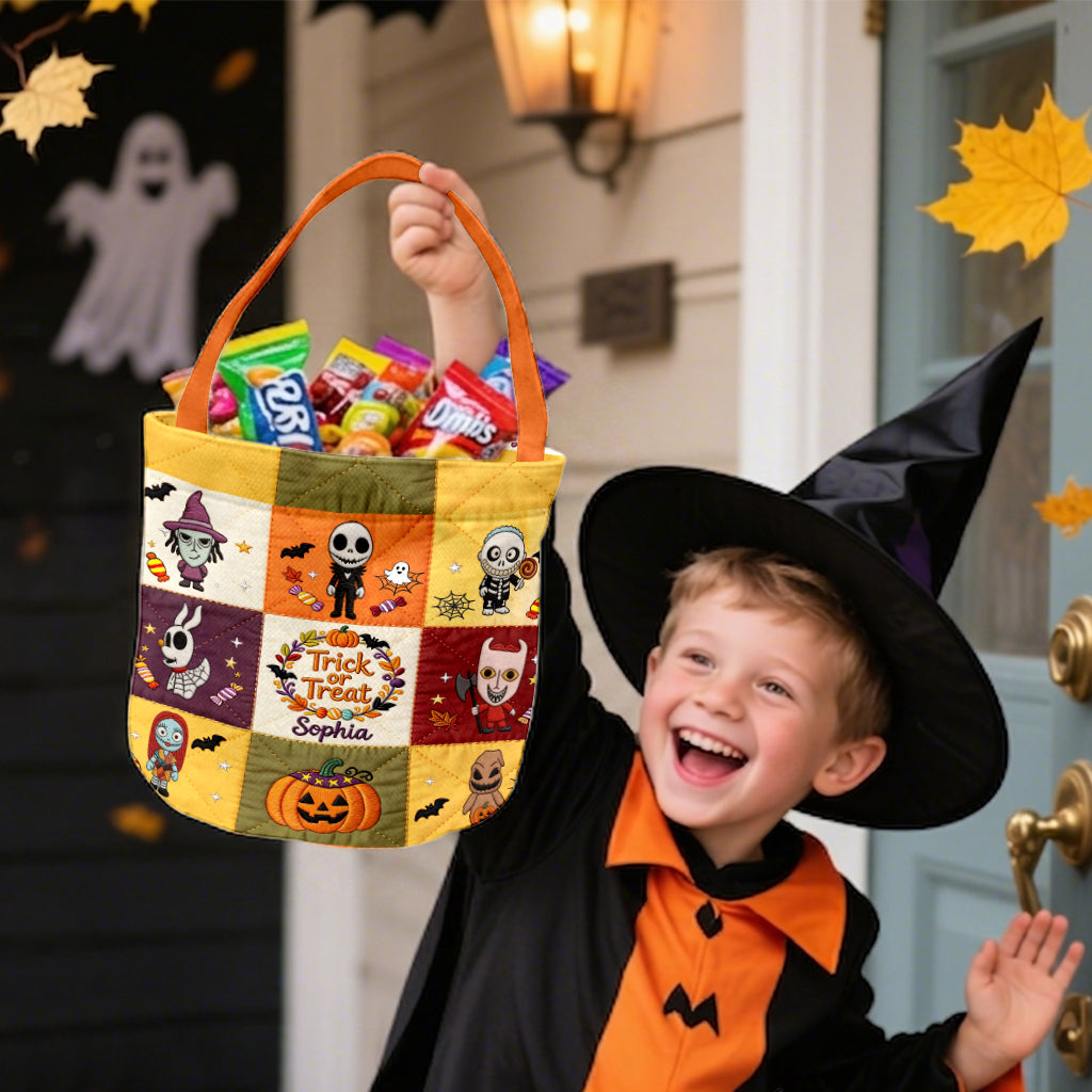 Halloween Bag - Personalized Nightmare Canvas Bucket Bag