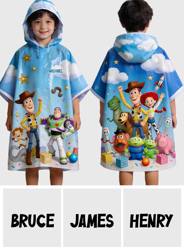Friends - Personalized Movie For Kids Rain Poncho Coat