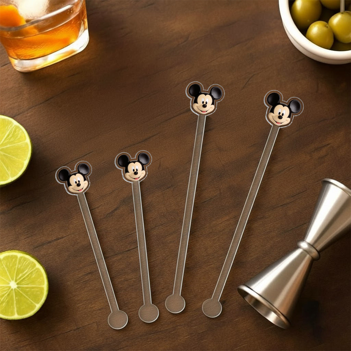 SHH I'm Crocheting - Personalized Mouse Set Accent Mug with Acrylic Stirrers
