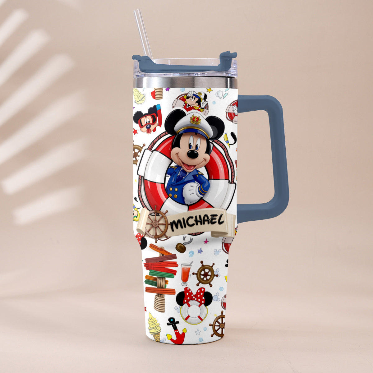 Cruising Friends - Personalized Dream Cruise Tumbler With Handle