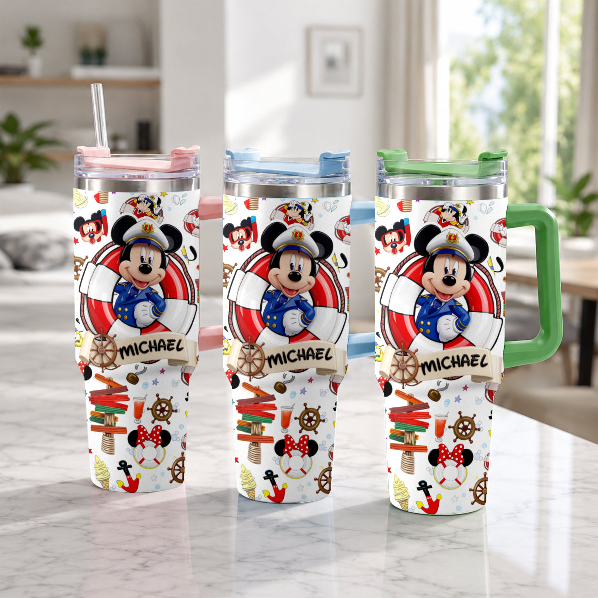Cruising Friends - Personalized Dream Cruise Tumbler With Handle