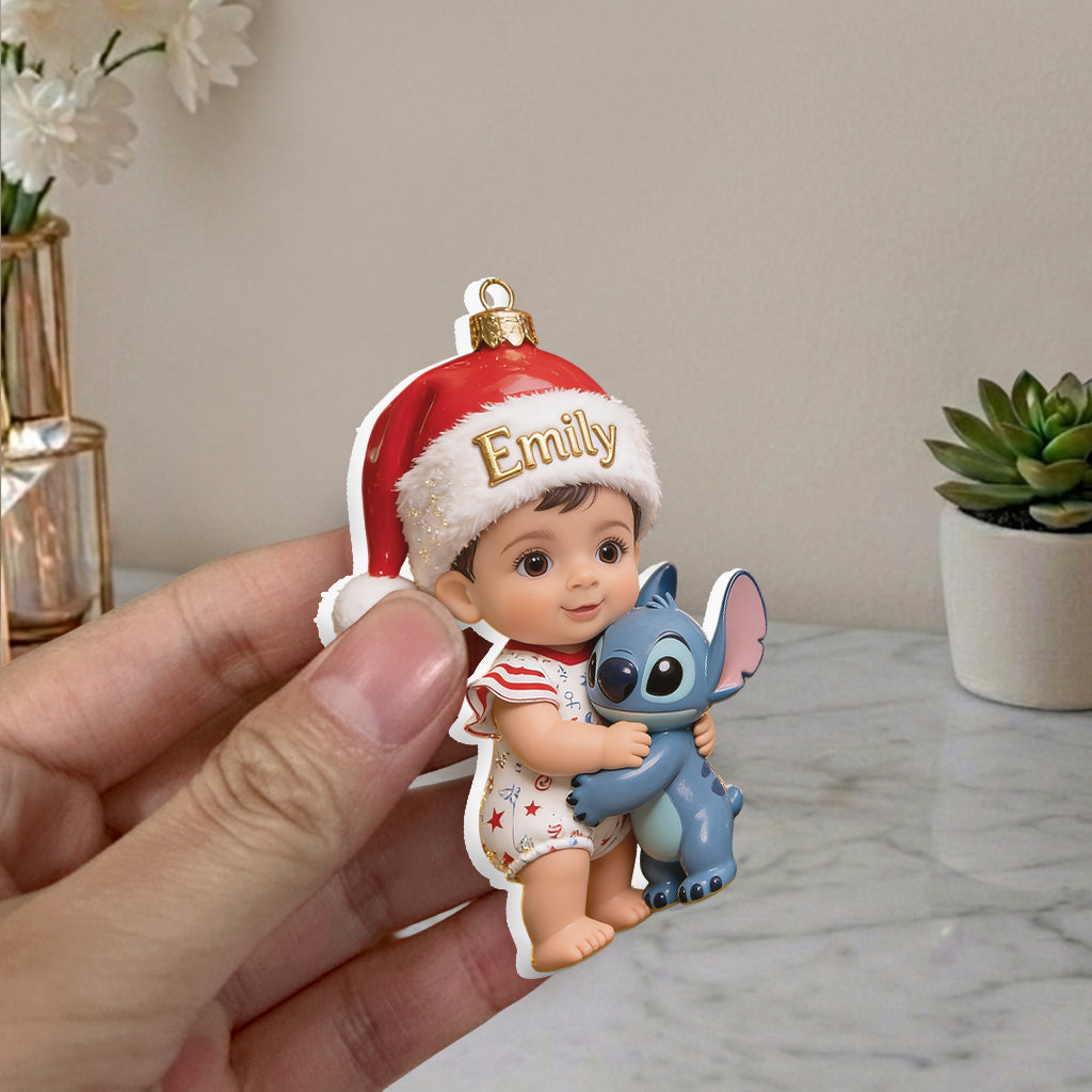 Merry Christmas - Personalized Ohana Premium 3D Ornament