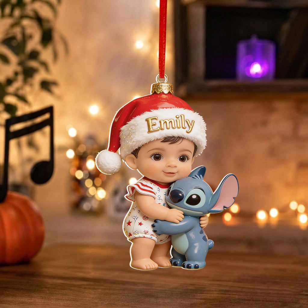 Merry Christmas - Personalized Ohana Premium 3D Ornament
