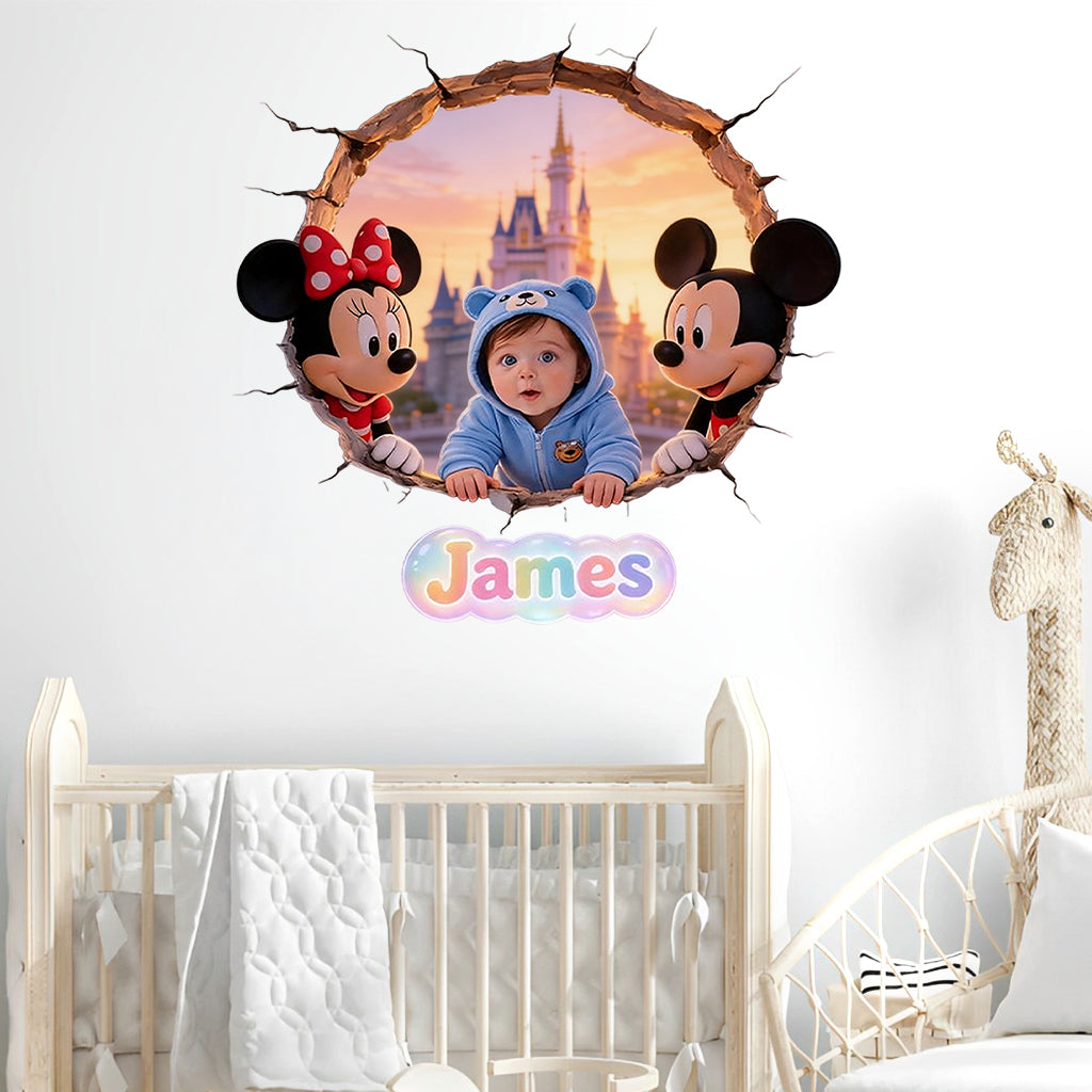 Custom Any Photo Friends - Personalized Mouse Wall Decal