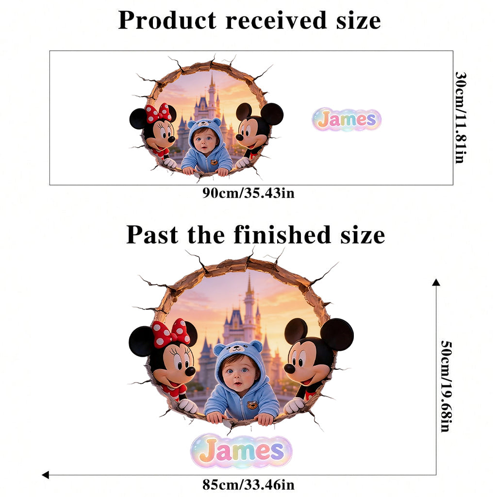 Custom Any Photo Friends - Personalized Mouse Wall Decal
