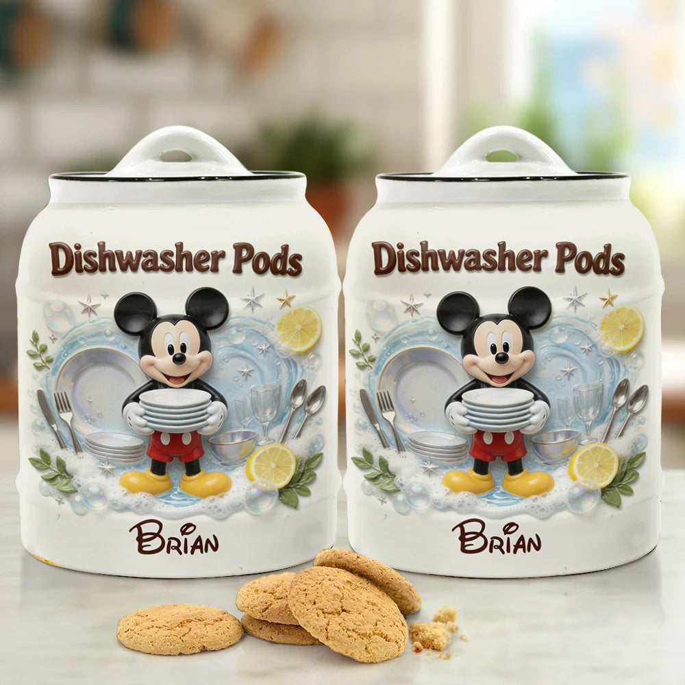 Dishwasher Pods - Personalized Mouse Dishwasher Pod Container