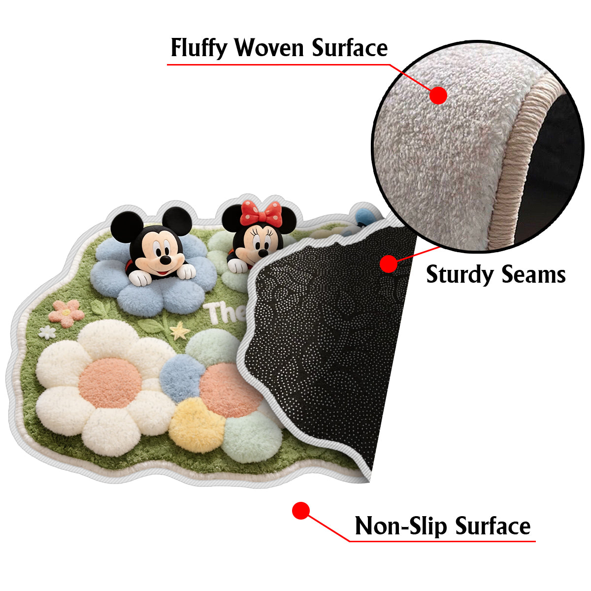 Magical Moments - Personalized Mouse Non-Slip Tufted Rug
