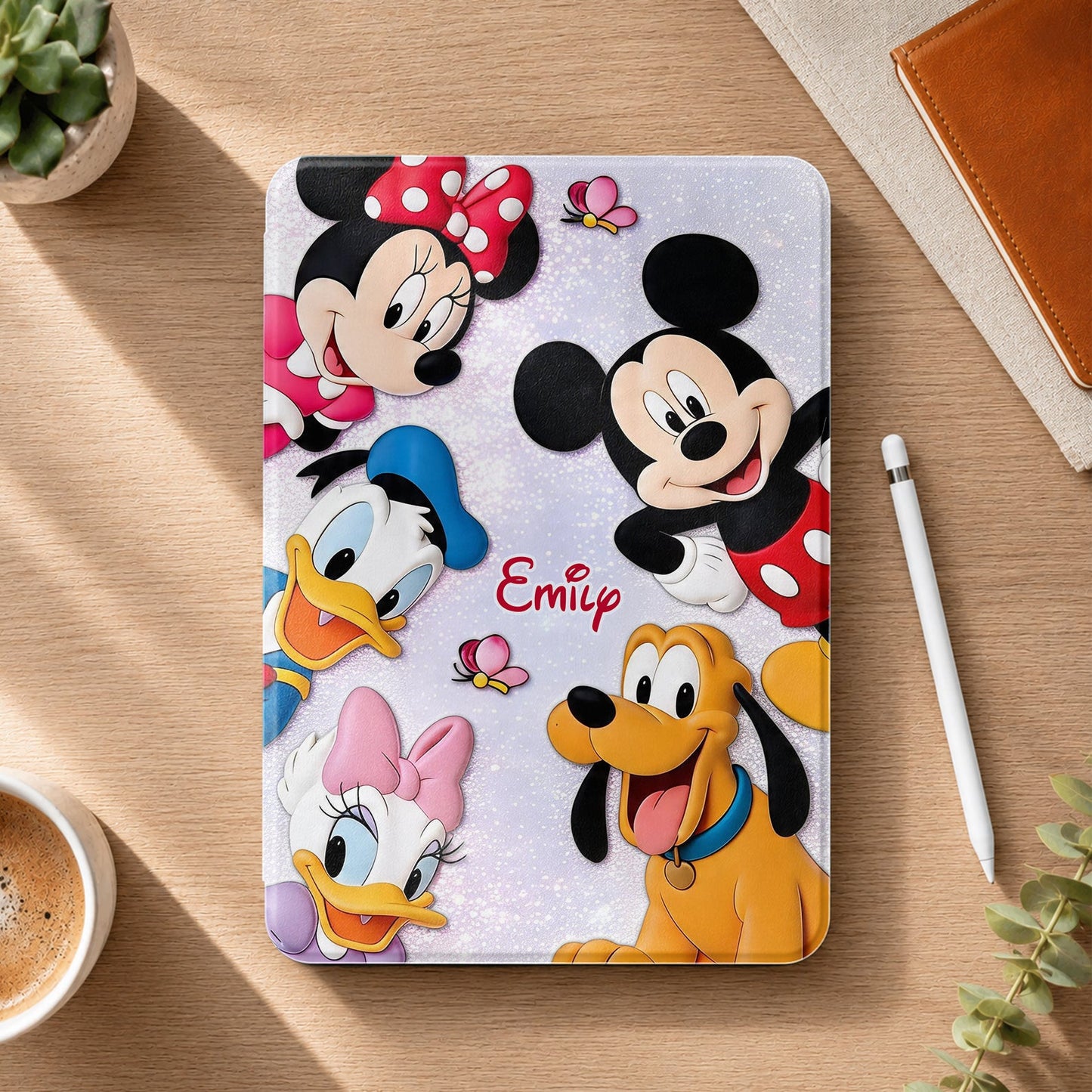 Cartoon Mouse Fans Gift - Personalized Mouse Tablet Cover With Pen Slot