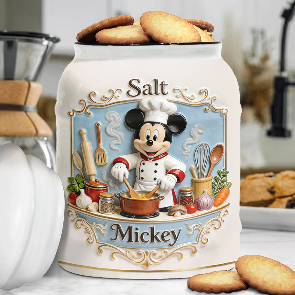 Magical Friends Kitchen Cooking Spice Container Set - Personalized Mouse Cookie Jar