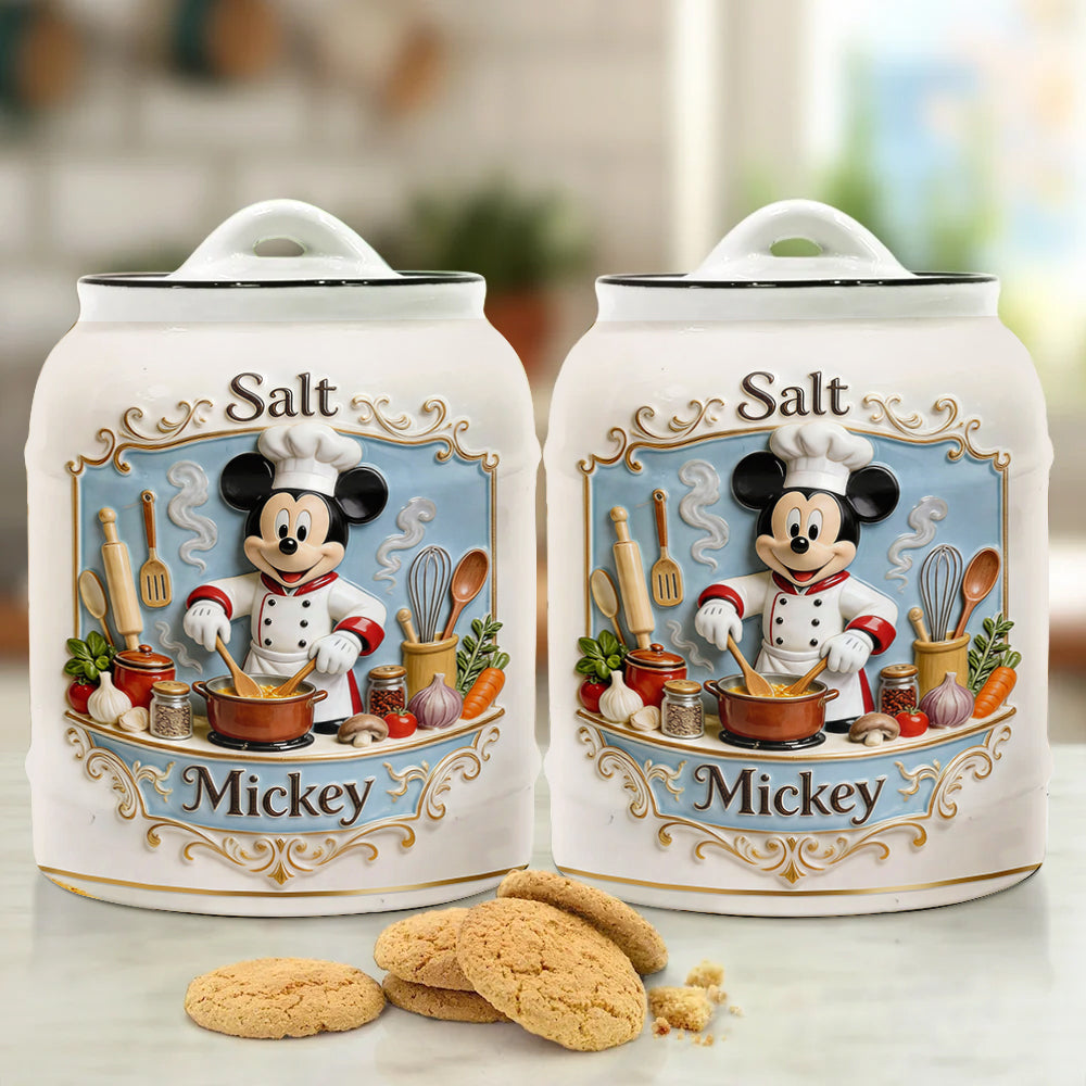 Magical Friends Kitchen Cooking Spice Container Set - Personalized Mouse Cookie Jar
