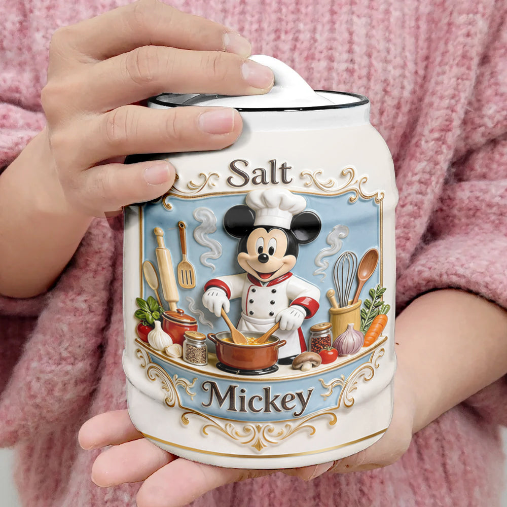 Magical Friends Kitchen Cooking Spice Container Set - Personalized Mouse Cookie Jar